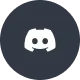 Discord app icon with white game controller logo on dark blue circular background.