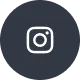 White Instagram icon inside a dark gray circular background.